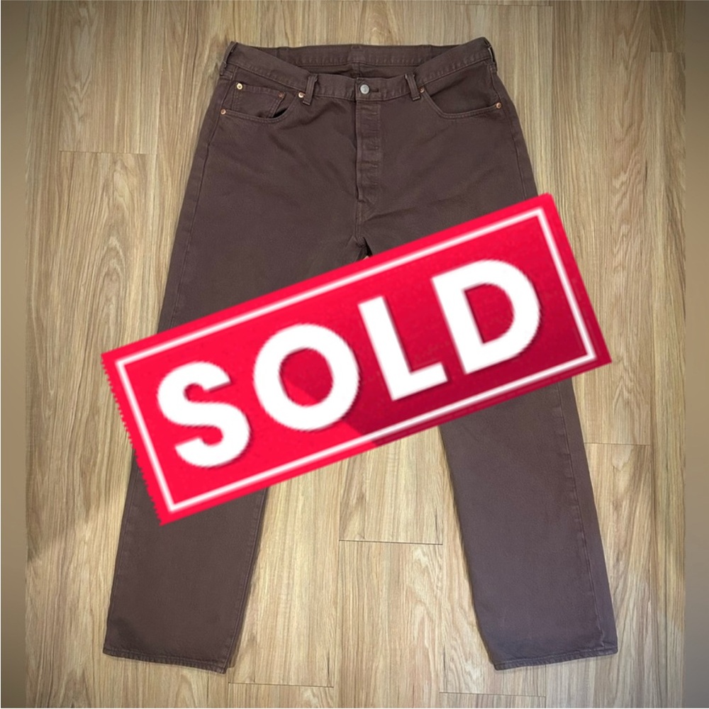 * S O L D *  LEVIS 501 40x32 Brown